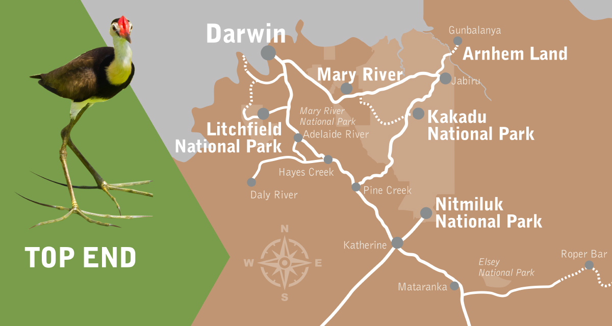 Suggested Itinerary – Top End Map